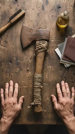 From Rust to Sharp Axe | Extreme Hyperlapse Restoration #youtubeshorts #shorts #short #beforeafter