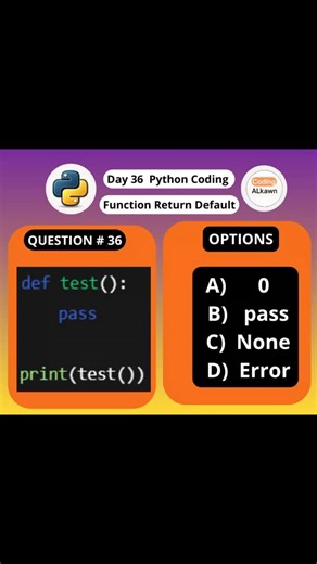 Coding AlKawn on Instagram: "36/100 Python coding challenge #test #winner #watch #jobs #tech education"