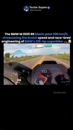 BMW M 1000 RR Hits 300+ KM/H 🤯🏍️ | One of the Fastest Superbikes