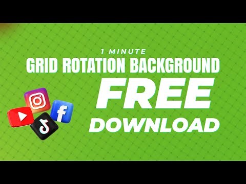 Free Green Grid Rotation Motion Background 30 Minutes | 4K Seamless Loop #freebie #freedownload