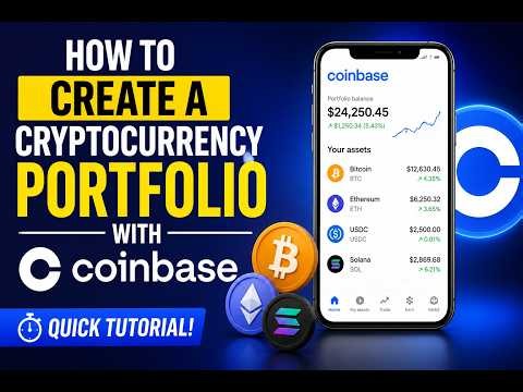 How to create a cryptocurrency portfolio with Coinbase - Quick Tutorial