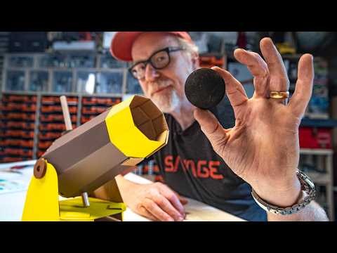 Adam Savage Builds a Mini Cardboard Cannon!