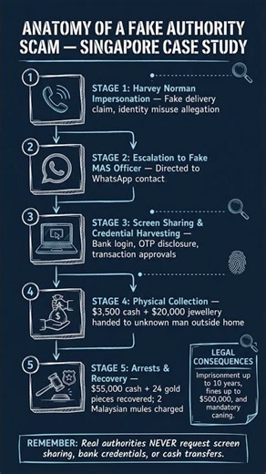 Singapore woman loses $23K to fake authority scam