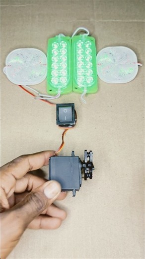 Two Bike bulb light or two module light powering using Metal Servo Dynamo Generator • Dc Motor