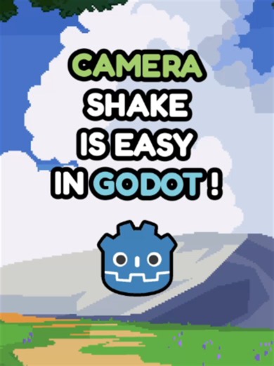 Adding Camera Shake Is Easy In Godot! #godot #gamedev #indiedev #gamedeveloper #unity #unrealengine