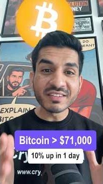Bitcoin $72,000 (10% up in 1 day)