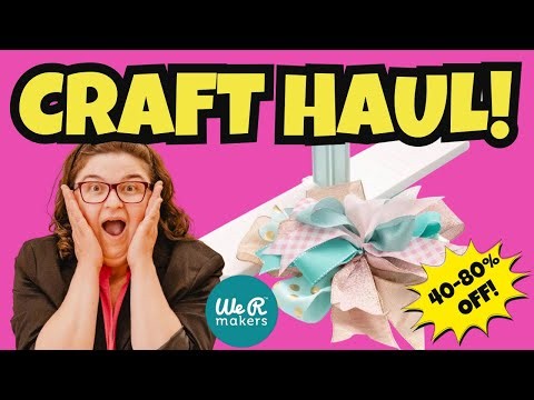 We R Makers Vault Sale Haul + Demo (The Bow Maker Had Me SHOOK! 😳)