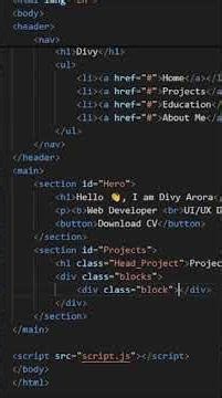 Day 4 of Portfolio Series 🔴🚀 The Project Section structure🔥 #htmlcss #portfolio #javascript #series