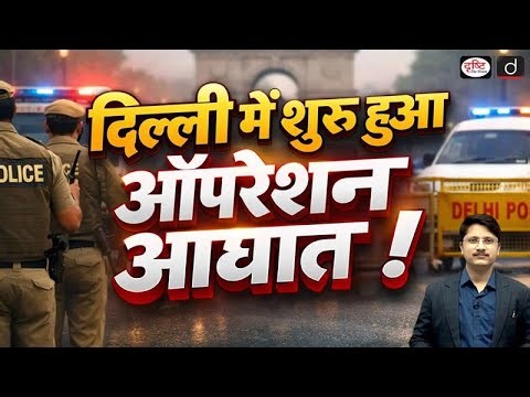 Operation Aaghat 3.0 Explained | Delhi Police Crime Crackdown | Current Affairs | Drishti IAS