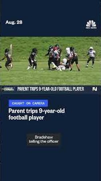Parent trips 9-year-old football player