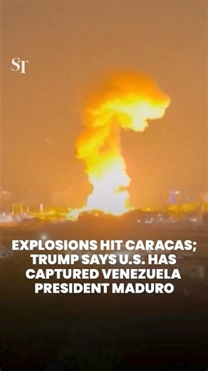 Explosions hit Caracas; Trump says US has captured Venezuela President Maduro