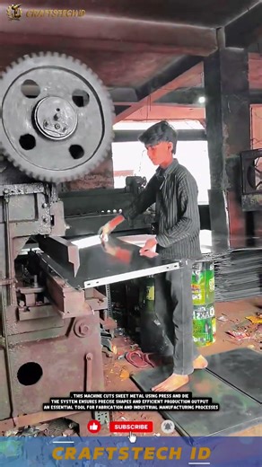 Sheet Metal Cutting Press Machine for Precise and Efficient Industrial Fabrication Work #machine