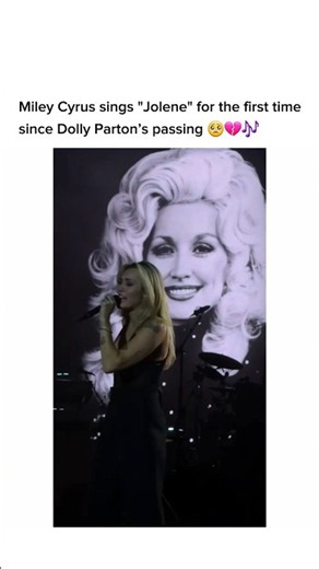 Miley Cyrus Sings Jolene for Her Late Godmother Dolly Parton😭❤️ #dollyparton