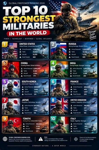 TOP 10 STRONGEST MILITARIES IN THE WORLD 🌍⚔️
