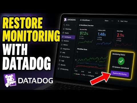How to restore monitoring with Datadog for AI workflows - Quick Tutorial