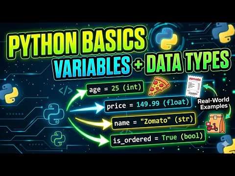 Python Variables & Data Types in Hindi 🔥 | Full Beginner Guide | Data Analyst Course