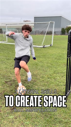 The Academy Player ® on Instagram: "3 LATERAL BALL MANIPULATION DRILLS TO CREATE SPACE AND BEAT YOUR OPPONENT w/ @fcbarcelona academy player @judealiberro These three movements are effective core skills to shift your opponent player’s body weight one way, creating the space to break out into. Note the use of a further explosive touch out afterwards to break the line before making a forward pass. #football #soccer #barca #barcelona #academy"