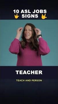 🤟 10 Job Signs in ASL