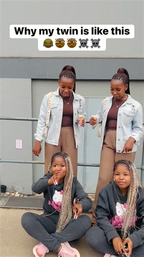 Thandeka Tdk Ndenza on Instagram: "They forced me to pose like ✌️✌️✌️🤯mina ngila ☠️☠️my twin 🤯🤯🤯🤯🤯🤯🤯🤯"