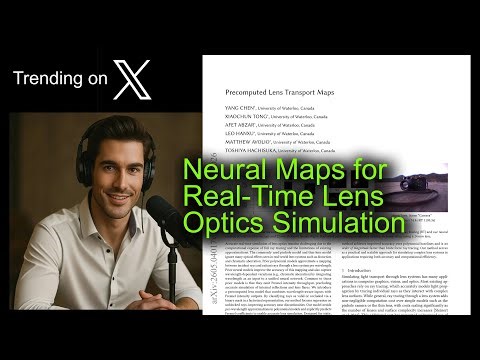 Neural Maps for Real-Time Lens Optics Simulation