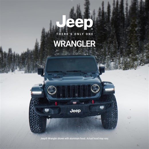 Tackle the snowiest terrain and go off-road exploring with the 2026 Jeep® Wrangler. | Jeep