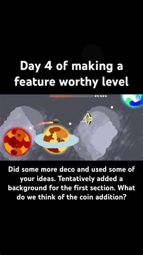 Day 4 of making a feature worthy level