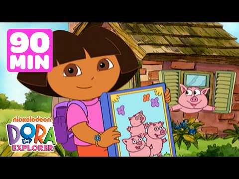 90 MINUTES of Story Time with Dora the Explorer! 📖 | Dora & Friends