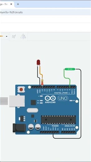 How to use a Tilt Sensor with Arduino Uno | Tinkercad Tutorial #shorts