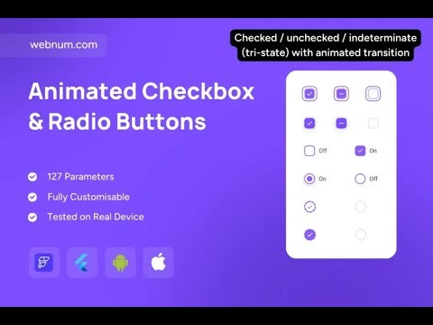 FlutterFlow Custom Checkbox ☑️ Radio Buttons 🔘 #flutterflow #checkbox #radiobutton