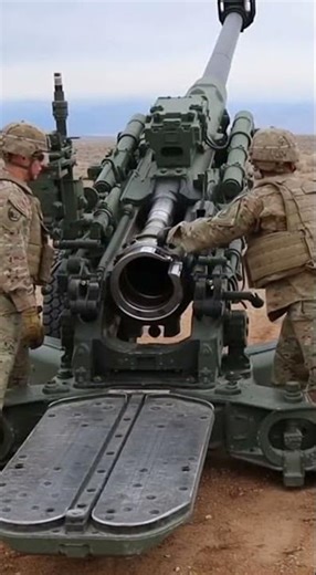 US Army/Marines M777 155mm Howitzer Live Fire Drill #military#viral #shorts
