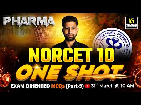 NORCET 10 One Shot Class #16 | Pharma | NORCET 10 Preparation | Arvind Sir | Utkarsh Nursing Classes