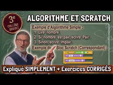 Algorithme et Scratch : comprendre et créer un programme simple – Maths 3e Brevet