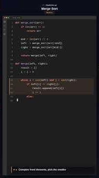 Merge Sort in Python | Step-by-Step