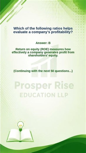 NISM XA Exam: Which Ratio Evaluates a Company's Profitability? | NISM Prep