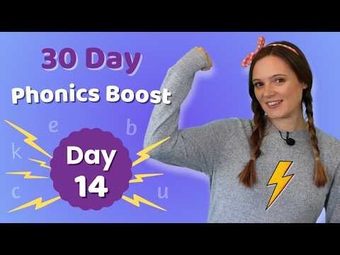 Day 14 | 30 Day Phonics Boost 📚 Learn to Read with Sounds, Blending & CVC Words | British Teacher