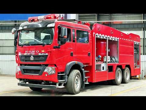 HOWO TX 6x4 Multiple Powder Pumper Fire Engine