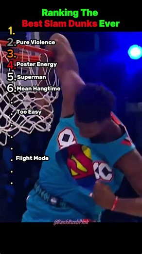 Ranking the best Slam Dunks Ever 🏀🔥 #SlamDunk #Basketball #NBA