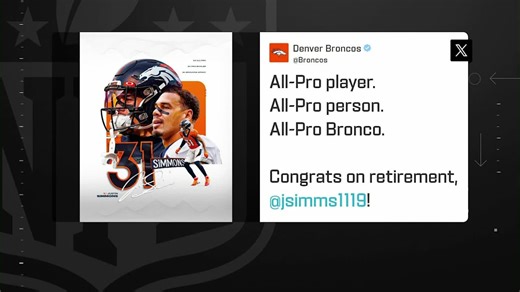 Two-time Pro Bowl S Justin Simmons retires after nine seasons in NFL | 'The Insiders'