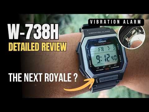 Casio W-738H: The New 2026 "Modern Classic" You Need to See - Vibration Alarm