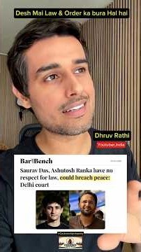 Dhruv Rathee: Desh Mein Law and Order Ka Bura Haal: Sachai Ya Raajneeti?