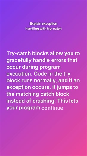 What is use of Try-Catch Block in Java?