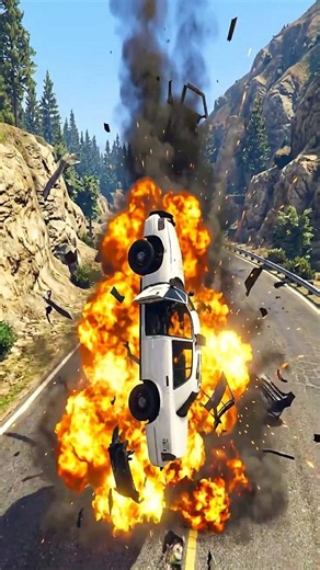 💥 HIGH SPEED CRASH & EXPLOSION! 🚗💥 | GTA 5 CINEMATIC #gaming