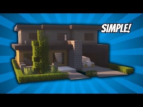 Minecraft Easy Tutorial Modern House | Simple Step By Step Building | Tutorial + Interior