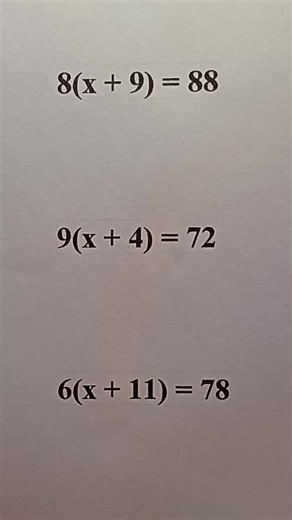 How to Solve Simple Equations with Brackets Step-by-Step #math #mathematics #matheasy #maths #easymath