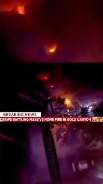 Homeowner, dog safely escape after massive fire engulfs Gold Canyon home