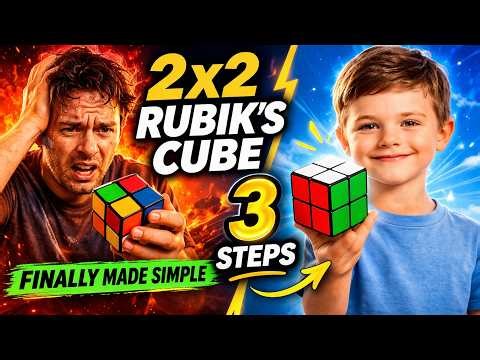2x2 Rubik’s Cube Finally Made Simple (3 Easy Steps)