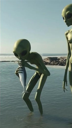 Alien eating fish , #aivideo