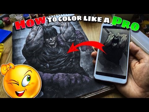 How To Color Like A Pro Using ₹30 Watercolor Only |Coloring Tutorial For Beginners