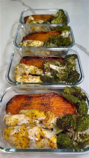 Lemon Pepper Chicken & Sweet Potato Bowls 🍋 🍗🍠