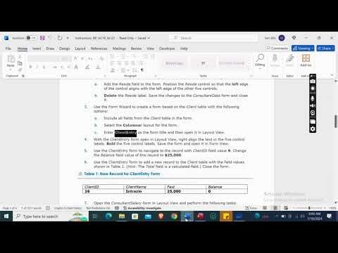 Access 2019 | Module 4: SAM Project 1a Global Human Resources Consultants #newperspectives